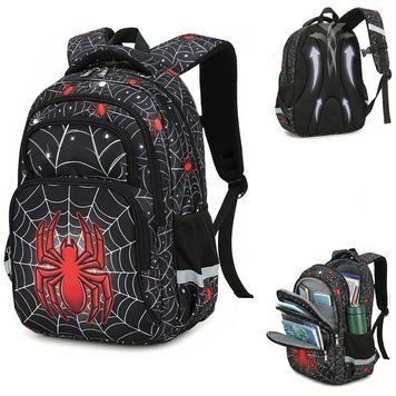 Шкільний ортопедичний дитячий рюкзак Spider man для хлопчиків Людина павук для хлопчика до школи 1 &ndash; 5 клас 6, 7, 8, 9, 10, 11 років та першокласника чорний spiderback фото