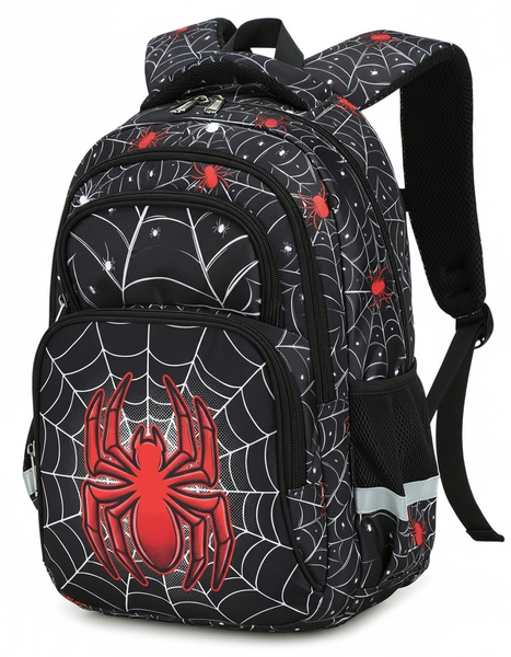Шкільний ортопедичний дитячий рюкзак Spider man для хлопчиків Людина павук для хлопчика до школи 1 &ndash; 5 клас 6, 7, 8, 9, 10, 11 років та першокласника чорний spiderback фото