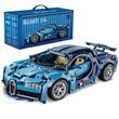Конструктор машинка Bugatti chiron на 1220 деталейi в масштабі 1:14 Бугатті