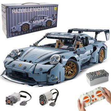 Конструктор машинка Technic&nbsp;Porsche&nbsp;911&nbsp;RSR&nbsp;на пульті дистанційному керуванні в масштабі 1:14 порш в подарунковій коробці lg22 фото