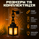 Лампа Факел Minecraft ліхтар нічник на ланцюгу з 16 кольорами та дистанційним керуванням MNFon фото 6